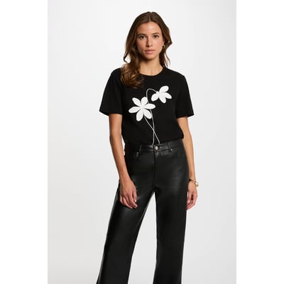 T-shirt droit col rond MORGAN