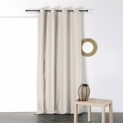 Rideau en Coton et Lin Uni XXL LINDER