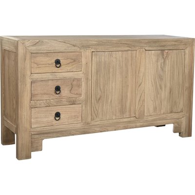 Buffet en orme finition naturelle style oriental vieilli RECOLLECTION