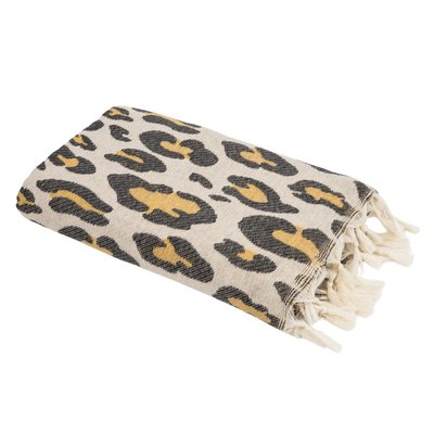 Fouta jacquard coton LEOPARD FEBRONIE
