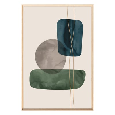 Tableau Mural Encadré Galets Abstraits Zen ABSTRAIT CEANOTHE