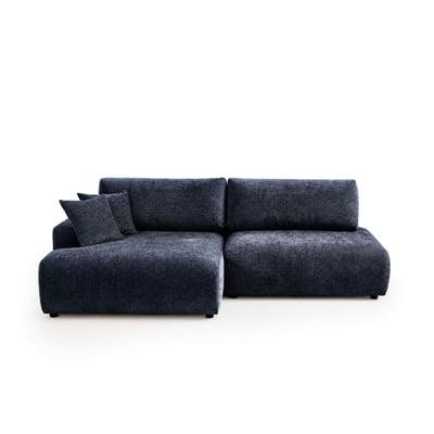 Canapé d'Angle Convertible en Tissu texturé 4 places - PIVOINE LISA DESIGN