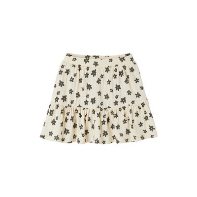 Jupe short motifs fleurs VERTBAUDET
