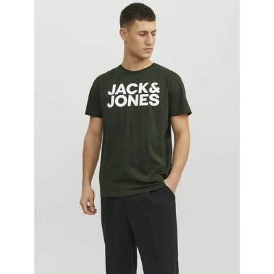 T-shirt col rond manches courtes imprimé devant JACK & JONES