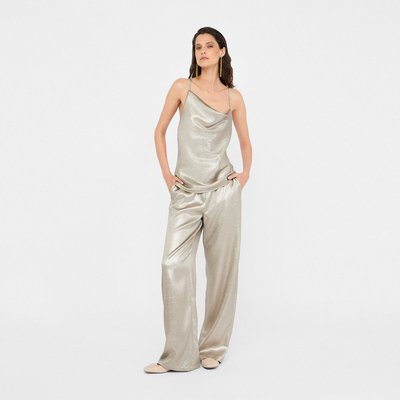 Pantalon en crêpe lamé LIU JO