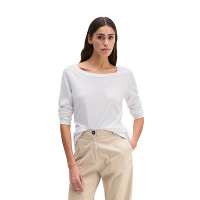 T-shirt long régulier en jersey simple de coton doux MARC O'POLO