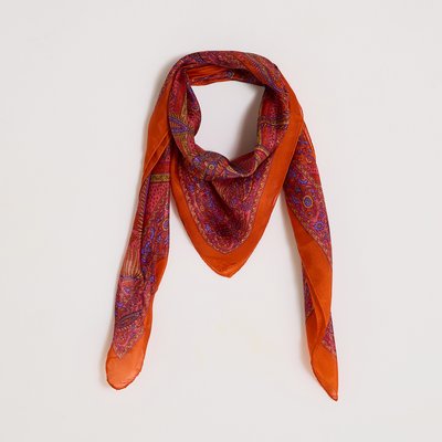 Foulard carré imprimé cachemire GRAIN DE MALICE
