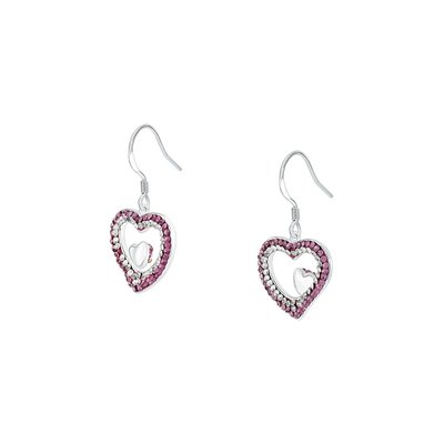 Boucles d'oreilles en argent 925 et cristal CLEOR