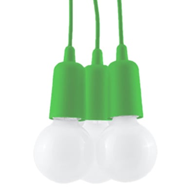 Suspension PVC Vert E27 3 Diego EDEN