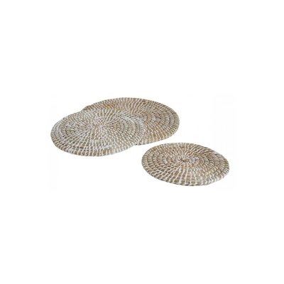 Dessous de plat en joncn (lot de 3) AUBRY GASPARD