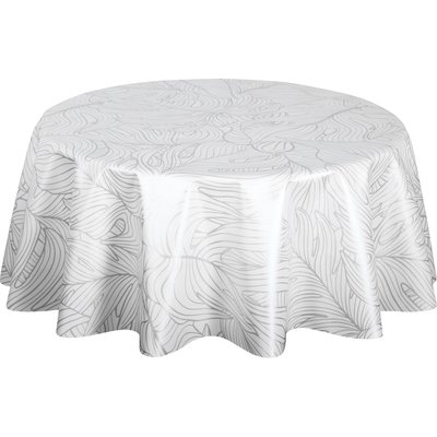 Nappe ronde en toile cirée nacrée NERV TOILINUX