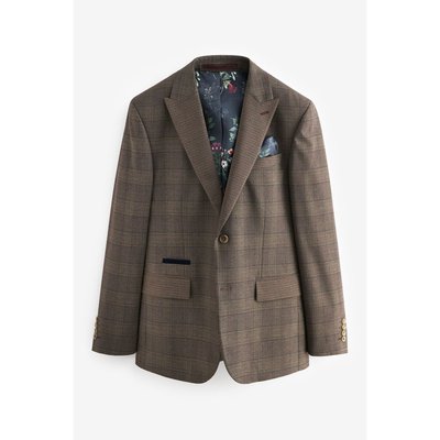 Veste de costume aux carreaux et liseré NEXT
