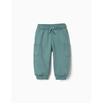 Pantalon de jogging en molleton avec doublure en coton peigné et poches cargo ZIPPY