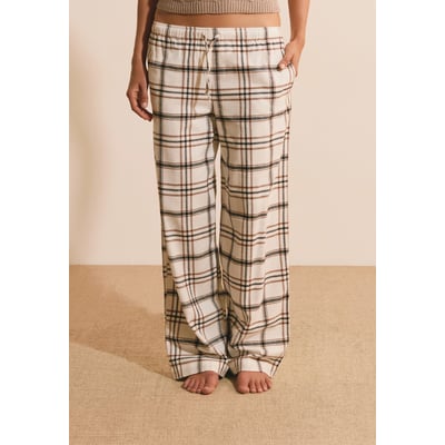 Pantalon de pyjama à carreaux en coton BELINAY ETAM
