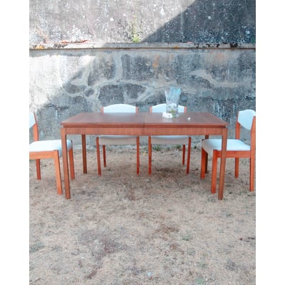 Table à manger en teck années 60 Karla N°1228 - Bon état DEBONGOUT