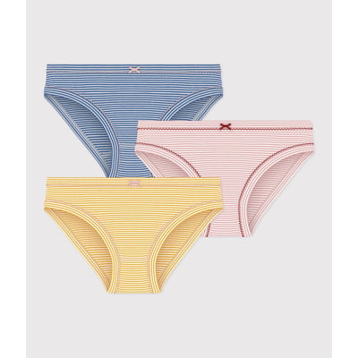 Lot de 3 culottes à rayures, en coton PETIT BATEAU