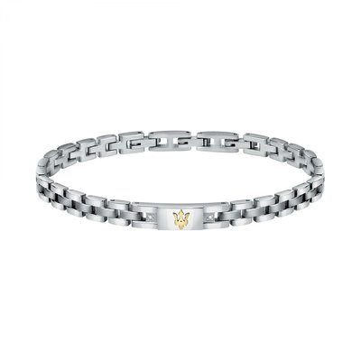 Bracelet en acier et diamant MASERATI