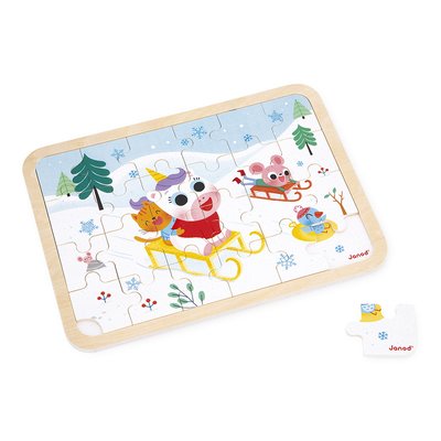 Puzzle En Bois 24 Pièces A La Montagne JANOD
