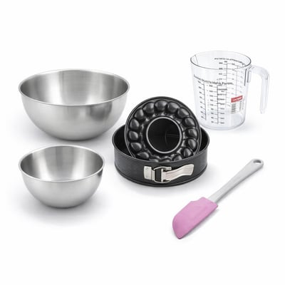 Set de 5 ustensiles de pâtisserie moule à gâteaux bol à mixer ZENKER
