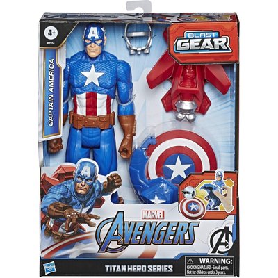 Marvel Avengers – Figurine Captain America Titan Hero Blast Gear HASBRO