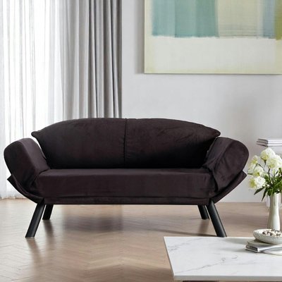 Banquette-lit noire - format compact LUCCA PIER IMPORT