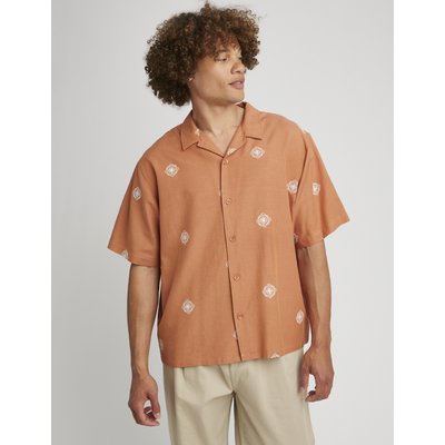 Chemise manches courtes brodée BZB