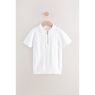 Polo en maille à col zippé NEXT