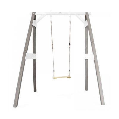 AXI Portique simple en bois 1 balançoire Gris Blanc 160x181x207cm AXI HOUSE