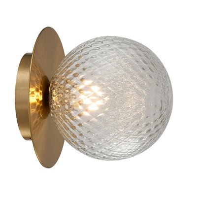 Applique en acier et verre MARQUISE ALUMINOR