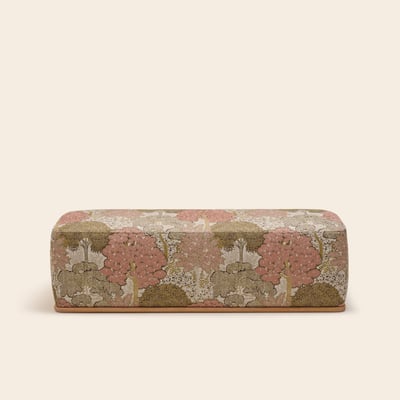 Banc en Bois et jacquard Klark ARNEL MADURA