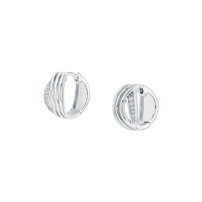 Créoles en argent 925 et oxyde de zirconium CLEOR
