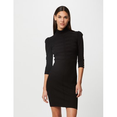 Robe en fine maille, col montant MORGAN