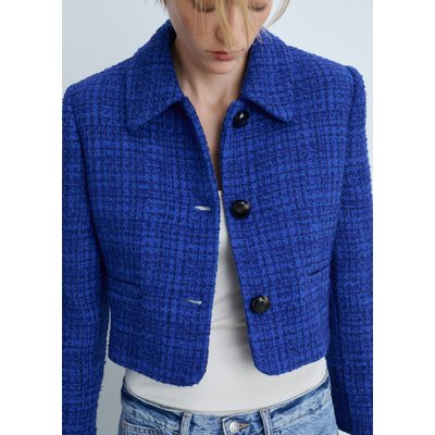 Veste tweed bleu La Redoute
