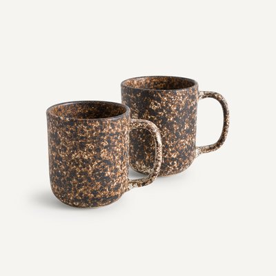 2er-Set Becher Rusty aus matt lackiertem Steingut AM.PM