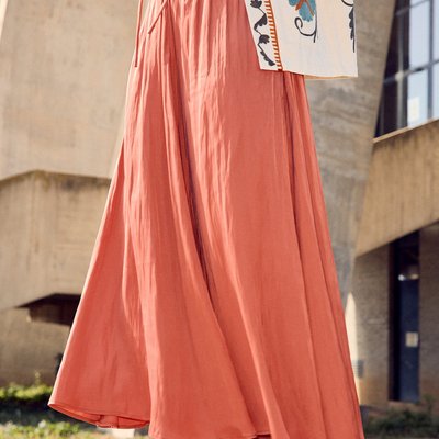 Jupe longue en satin PROMOD