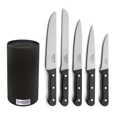 Bloc spaghetti 5 couteaux de cuisine - UNIVERSAL SABATIER TROMPETTE