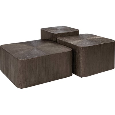 Tables basses gigognes en bois, Lot de 3 RECOLLECTION