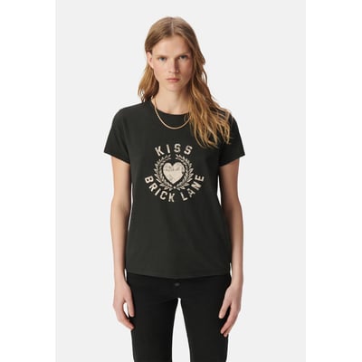 T-shirt IKKS Bleu En Coton - Taille XS, Occasion En Très Bon état