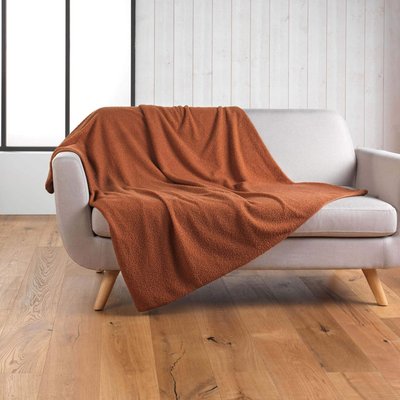 Plaid bouclette unie Wooly DOUCEUR D'INTÉRIEUR