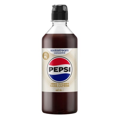 Concentré Pepsi zéro caféine zéro sucres 440mL SODASTREAM