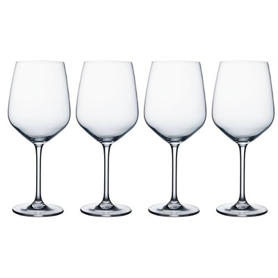 Set of 4 Kings Red Wine Glasses RAVENHEAD