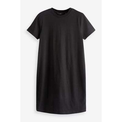 Robe T-shirt NEXT 100% Coton - Mini Robe Confortable Pour L'été, Quotidien Ou Vacances - Coloris Uni Ou Imprimé