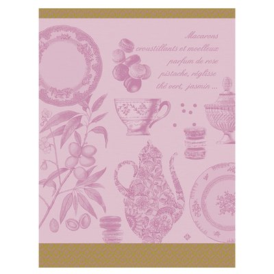 Torchon en Coton, MACARONS LE JACQUARD FRANCAIS