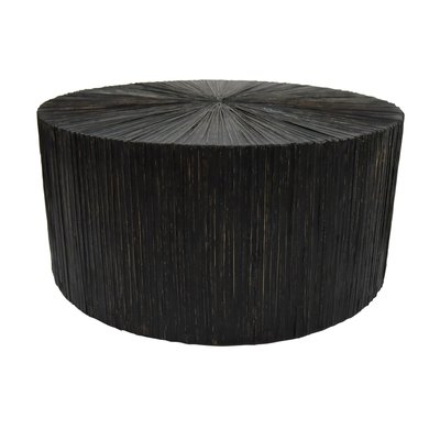 Table basse en bois et feuilles de cocotier NOW'S HOME
