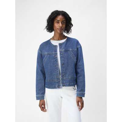 Veste en jean col rond femme La Redoute