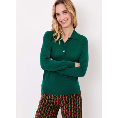 Pull laine mérinos col polo KARL PRINCESSE NOMADE
