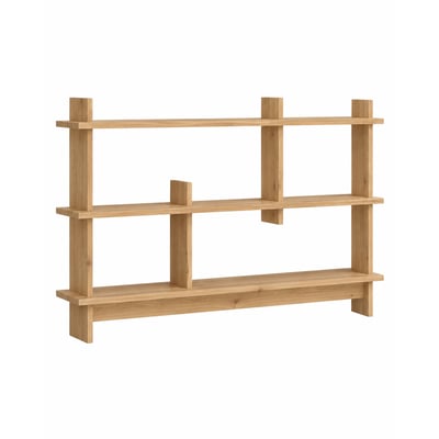 Étagère en bois d'aulne naturel HANNUN