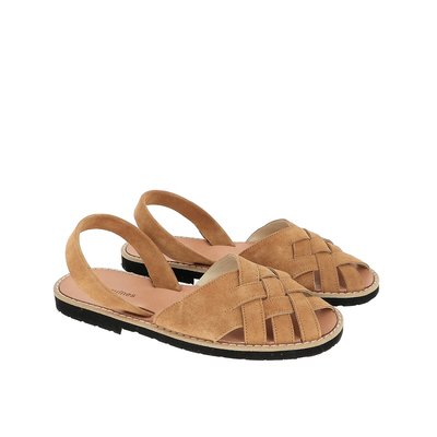Sandales en cuir talon plat AVARCA COMPOSTELLE MINORQUINES