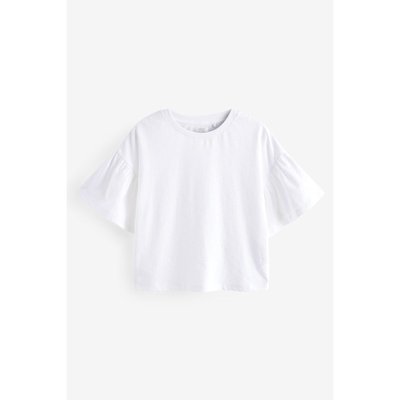T-shirt texturé à manches volantées NEXT