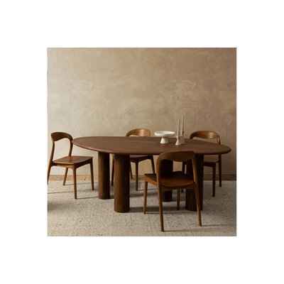 Table à manger ovale en manguier 8 personnes L200 - BLAS HELLIN, DEPUIS 1862